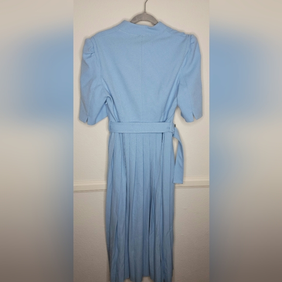 Karen MillenStructured Crepe Forever Pleated Midi Dress NWT Size 6 - Picture 5 of 8